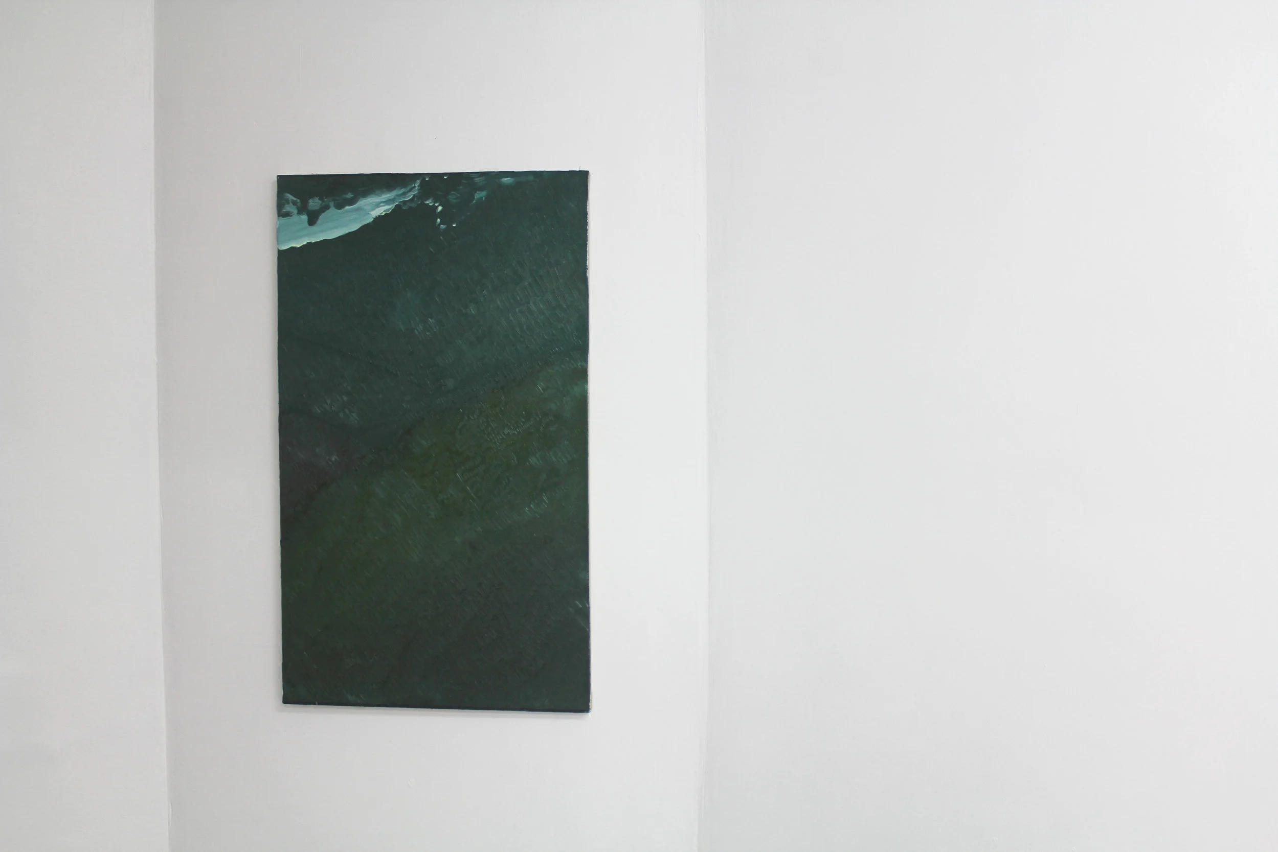 Thundery storm , 2014, oil on canvas, 100x50 cm