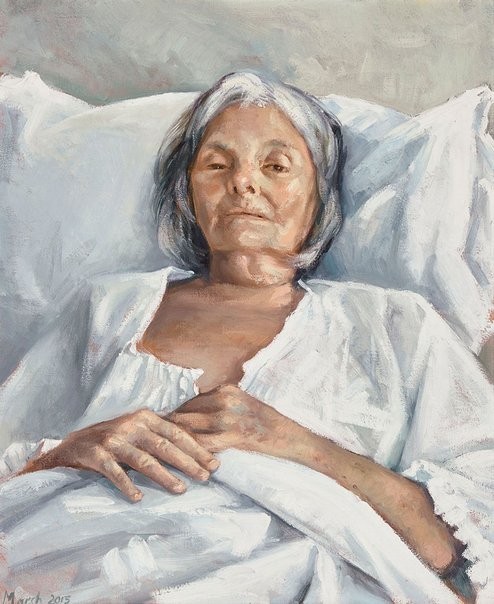 The Last Portrait 2015 oil on canvas 65 x 54cm http://www.artgallery.nsw.gov.au/prizes/archibald/2015/29607/