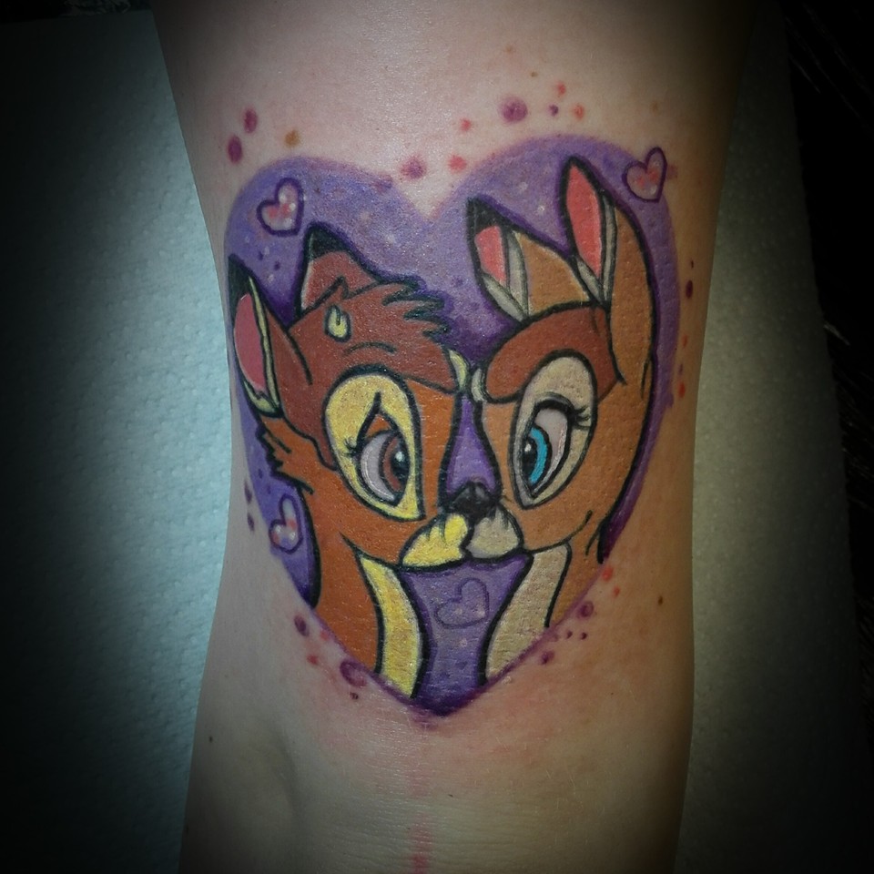 Val got all lovey dovey with this sweet Bambi piece.