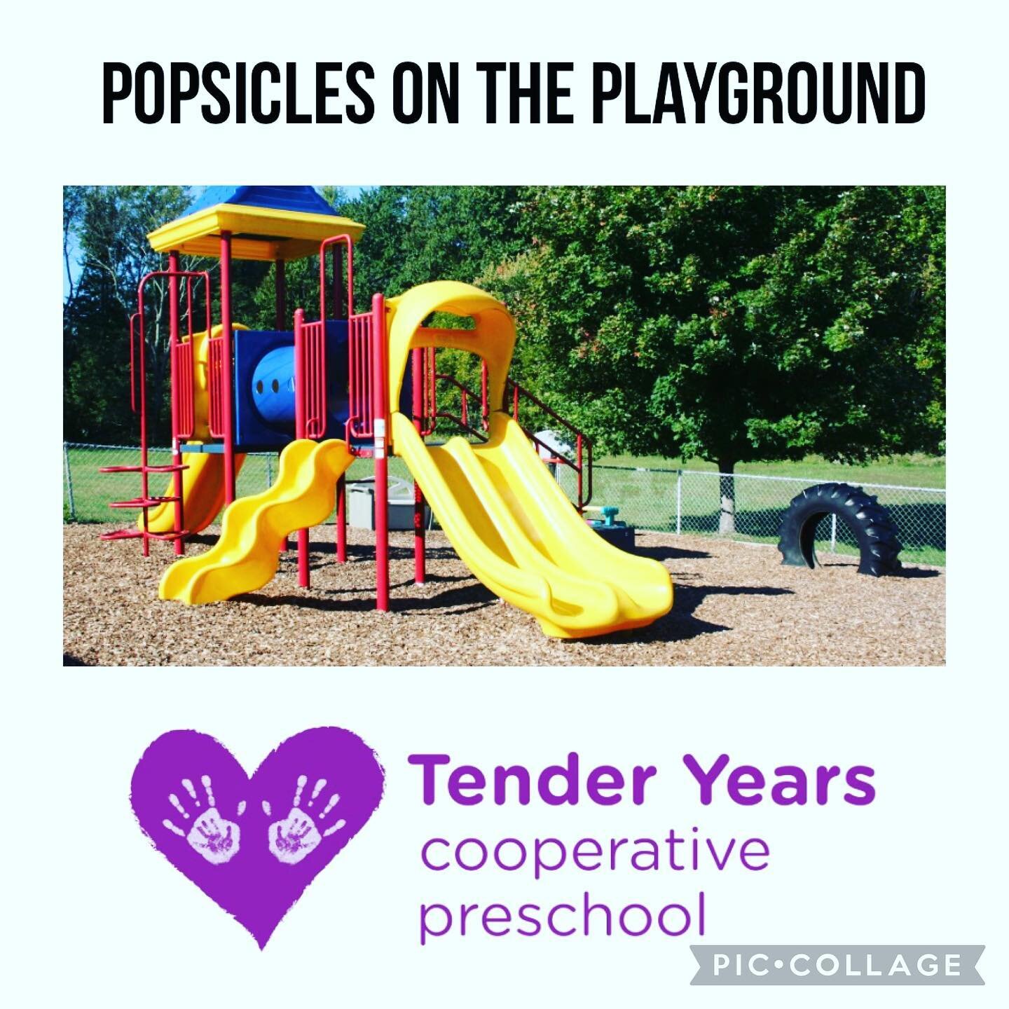 So #excited for our first ever #popsciclesontheplayground this #saturday 6/25 from 10-12. Come out and #play on our #playground see some friends or #tour our #preschool if your interested! #playbasedlearning #preschool #playbasedpreschool #cooperativ