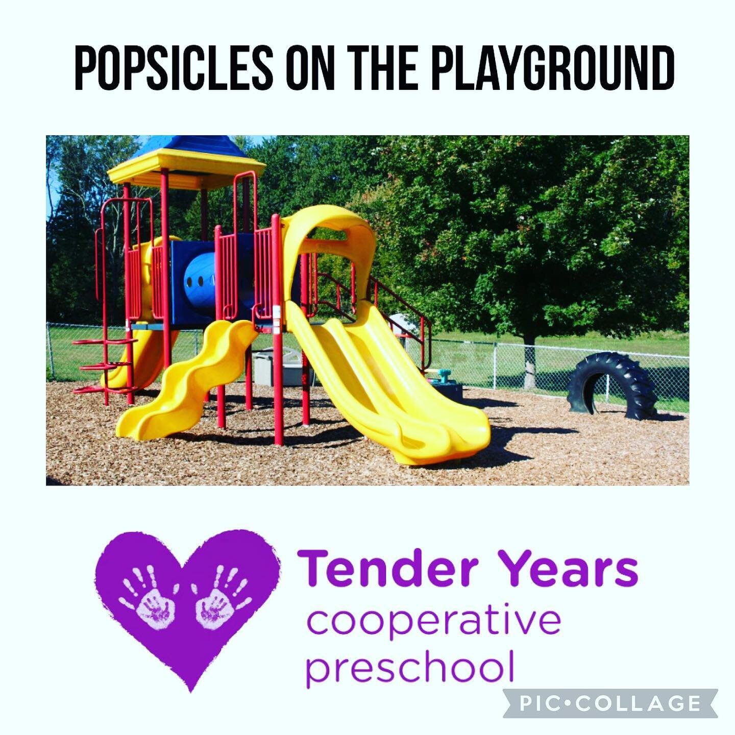 #rain or #shine today it&rsquo;s one of our last #popsciclesontheplayground at #lovelandtenderyears 10-12 pm today. If you can&rsquo;t make it or it rains, we will have another combination with an Open House for kids on 8/9 6:30-8pm.