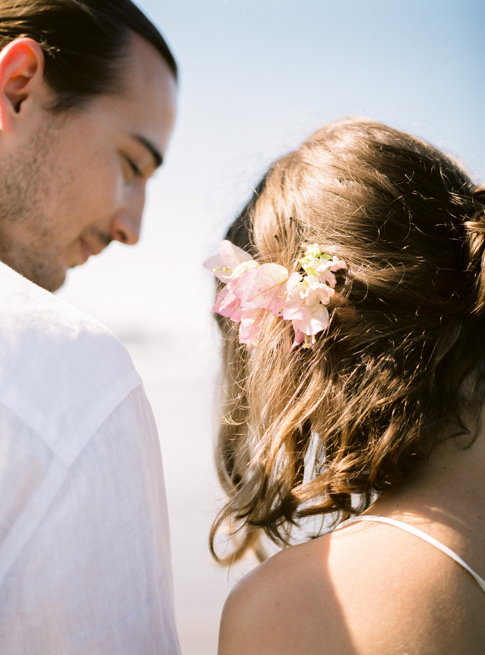 Simple wedding hair