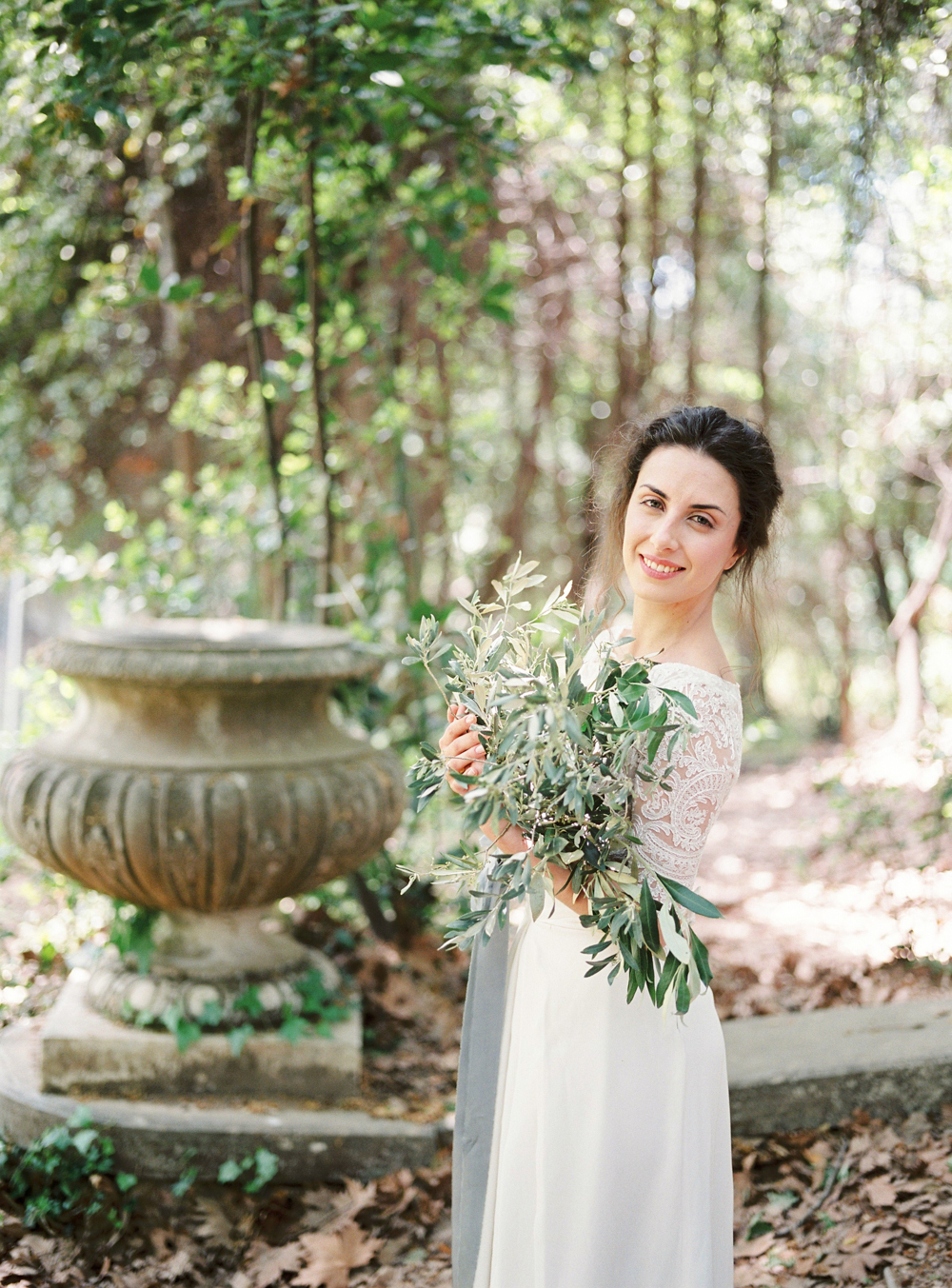 Bride in Greece, destination wedding photographer