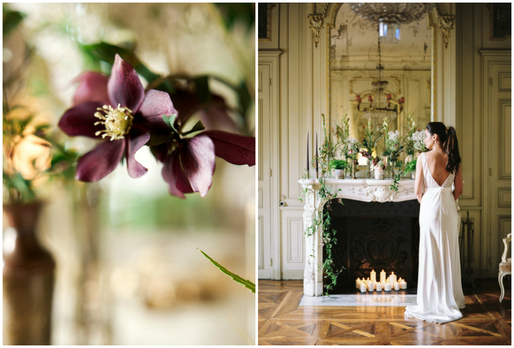 Elegant bride wearing Charlie Brear wedding dress