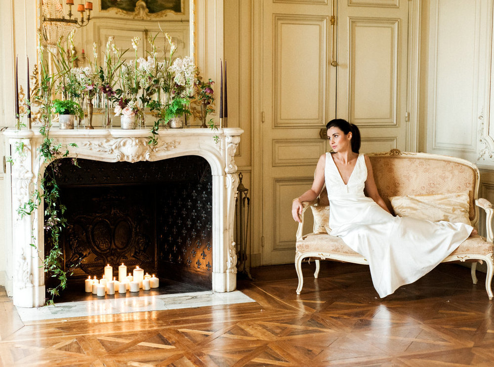 French wedding photographer at Chateau de Varennes in Burgundy