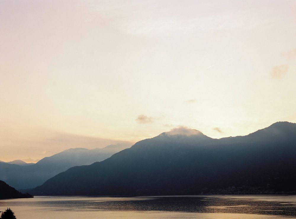 Sunset in Lake Como