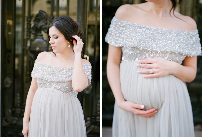 Romantic maternity dress