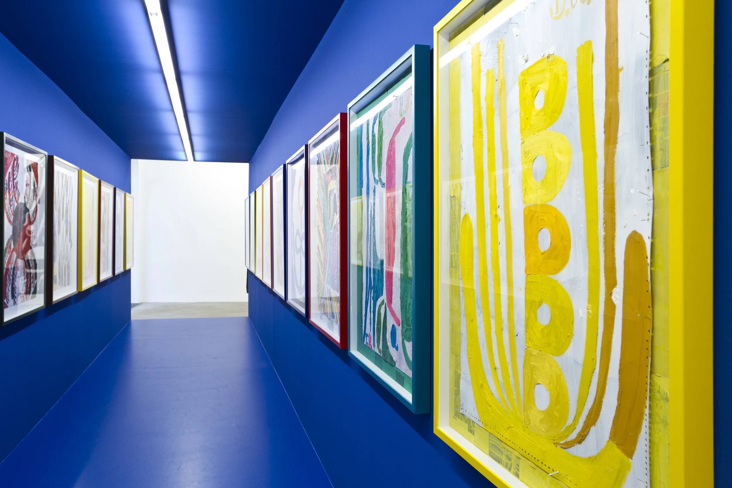 Galerie Elisabeth & Klaus Thoman, Ausstellungsansicht, Tal R, Fog over Malia Bay, 2013. Foto: Lena Kienzer.