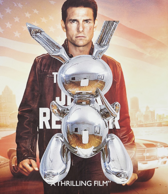 PIERRE BISMUTH, Biopic Poster (Koons), 2014, Mixed Media, 190 x 135 cm, Courtesy: The Artist and Christine König Galerie