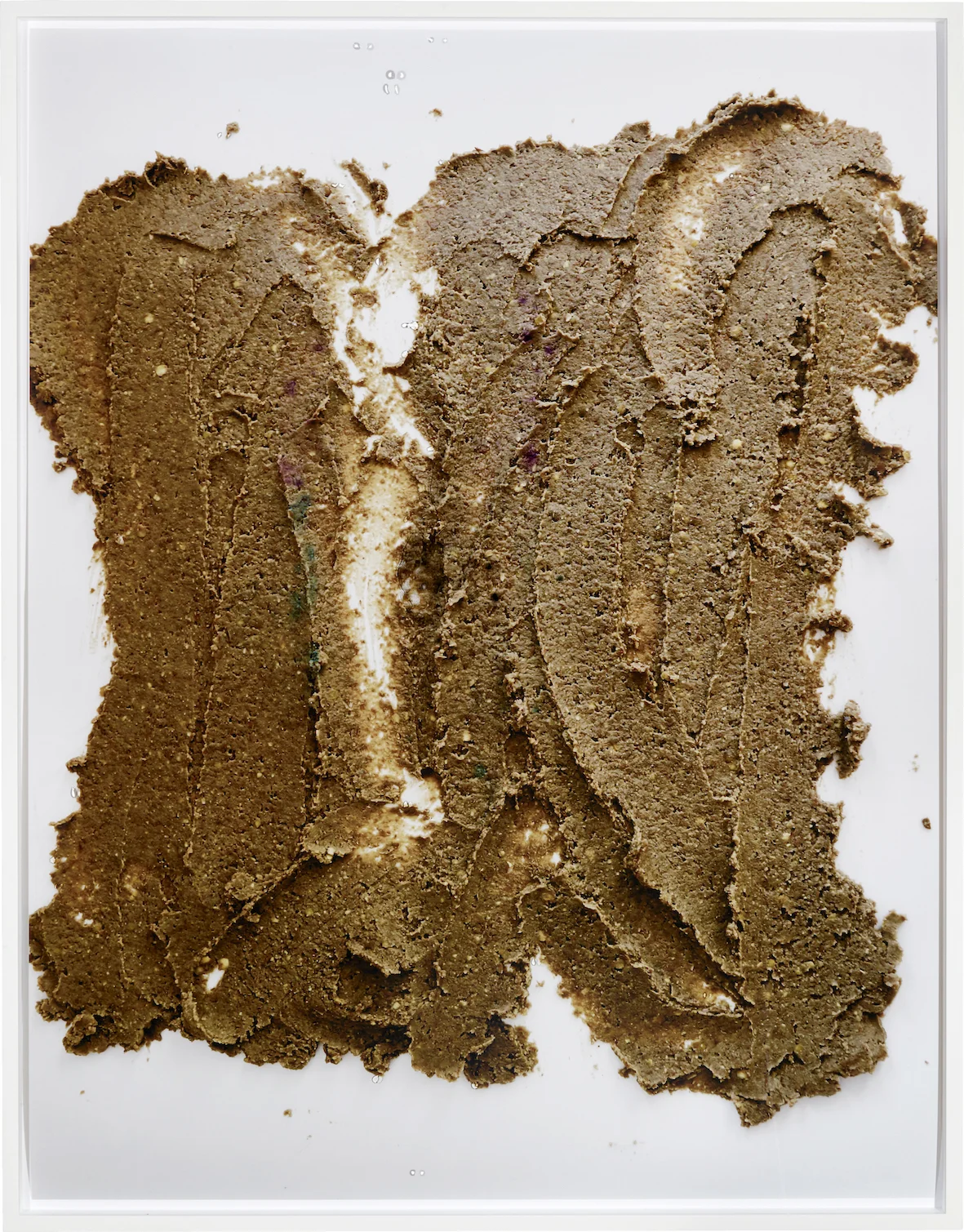 Lisa Holzer, Not yet titled, 2016, Pigment print on cotton paper, Crystal Clear 202/1 polyurethane and acrylic paint on glass, 110.3 x 86.3 cm, Courtesy: Galerie Emanuel Layr
