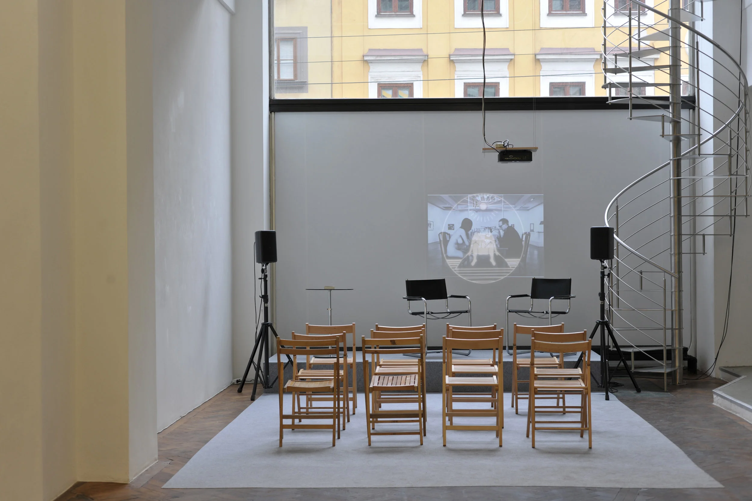Exhibition View, Galerie Hubert Winter, curated by_ Alfredo Cramerotti, 2015, Photo: Galerie Hubert Winter