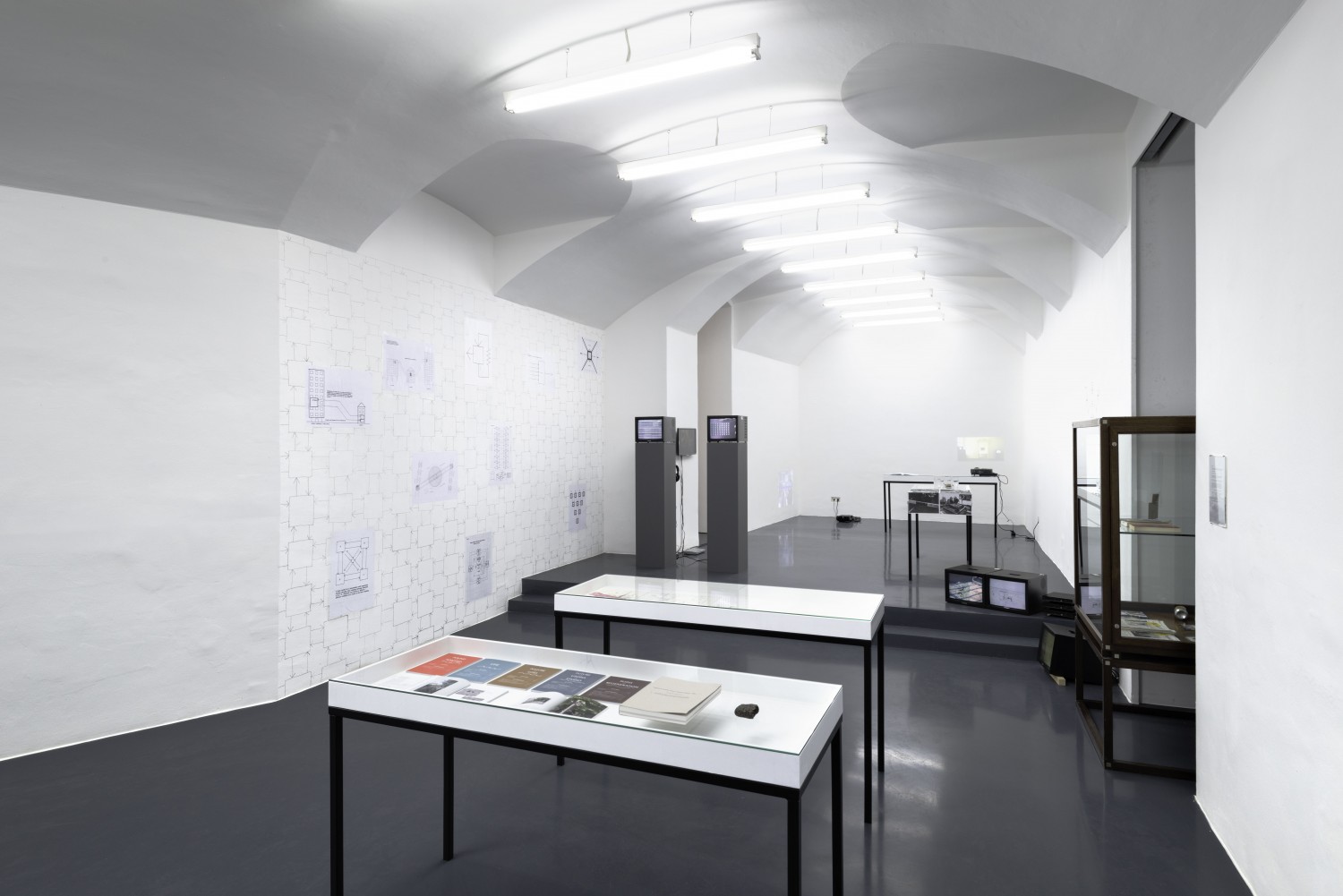 Annexes: books, editions & vitrines and a new presentation of "Berlin Local", curated by Catherine Chevalier & Benjamin Hirte, Installation View, Galerie Emanuel Layr, 2015, Courtesy: Galerie Emanuel Layr