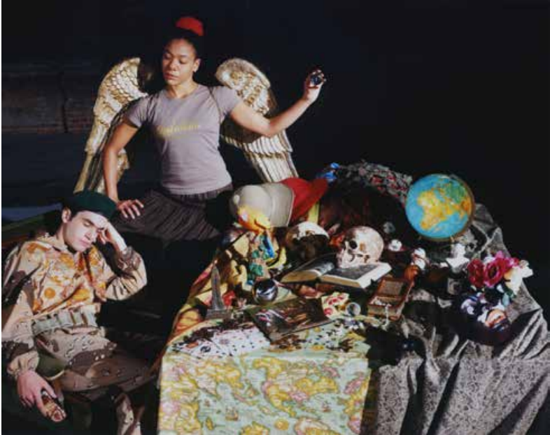 Sleeping Producers curated by_Matteo Lucchetti, Lisl Ponger, Destroy Capitalism, 2005, C-Print, 126×150 cm, Courtesy of the artist