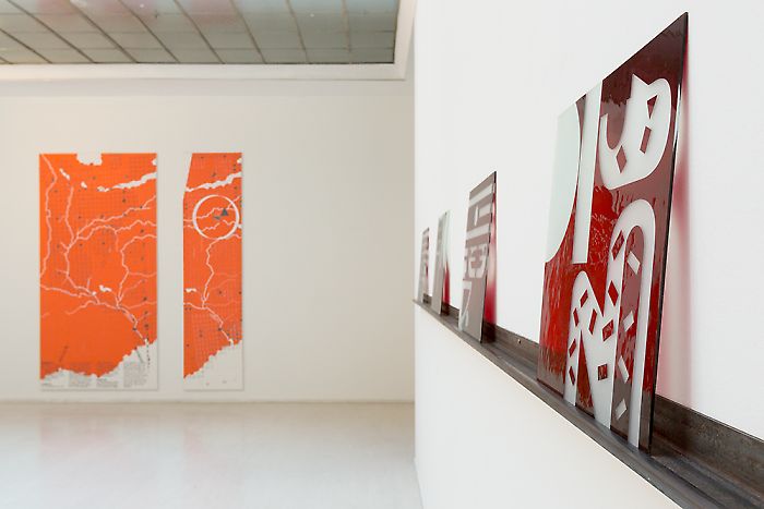 Exhibition View, Georg Kargl Fine Arts, Von Zeichen und Körpern, curated by_Thomas Locher, 2012, Photo: Georg Kargl Fine Arts