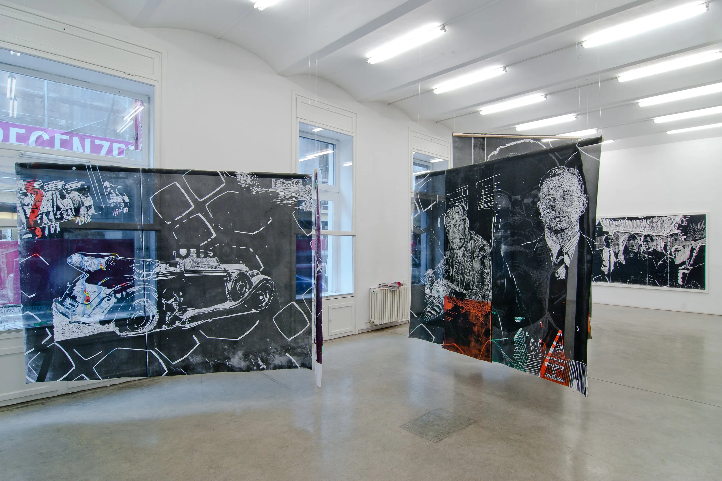 Exhibition View, Christine König Galerie, Thomas Kilpper | Jimmie Durham, curated by_Marius Babias, 2012, Photo: Christine König Galerie
