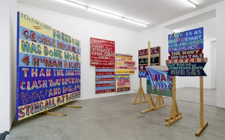 Exhibition View, Gabriele Senn Galerie, Prinzip Baustelle, curated by_Margrit Brehm, 2012, Photo: Gabriele Senn Galerie