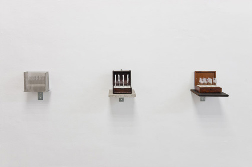 Exhibition View, Galerie Charim, Aesthetics of Risk, curated by_Felicitas Thun-Hohenstein, 2012, Photo: Karl Kühn