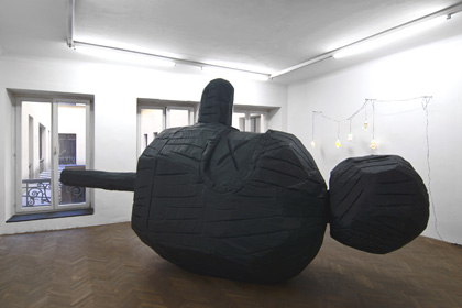 Exhibition View, The Future is Now, Projektraum Viktor Bucher, curated by_Laura Rutkute, 2011, Photo: Karl Kühn