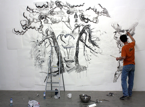 Galerie Charim, curated by_Jérôme Sans, 2009, Qiu Zhijie