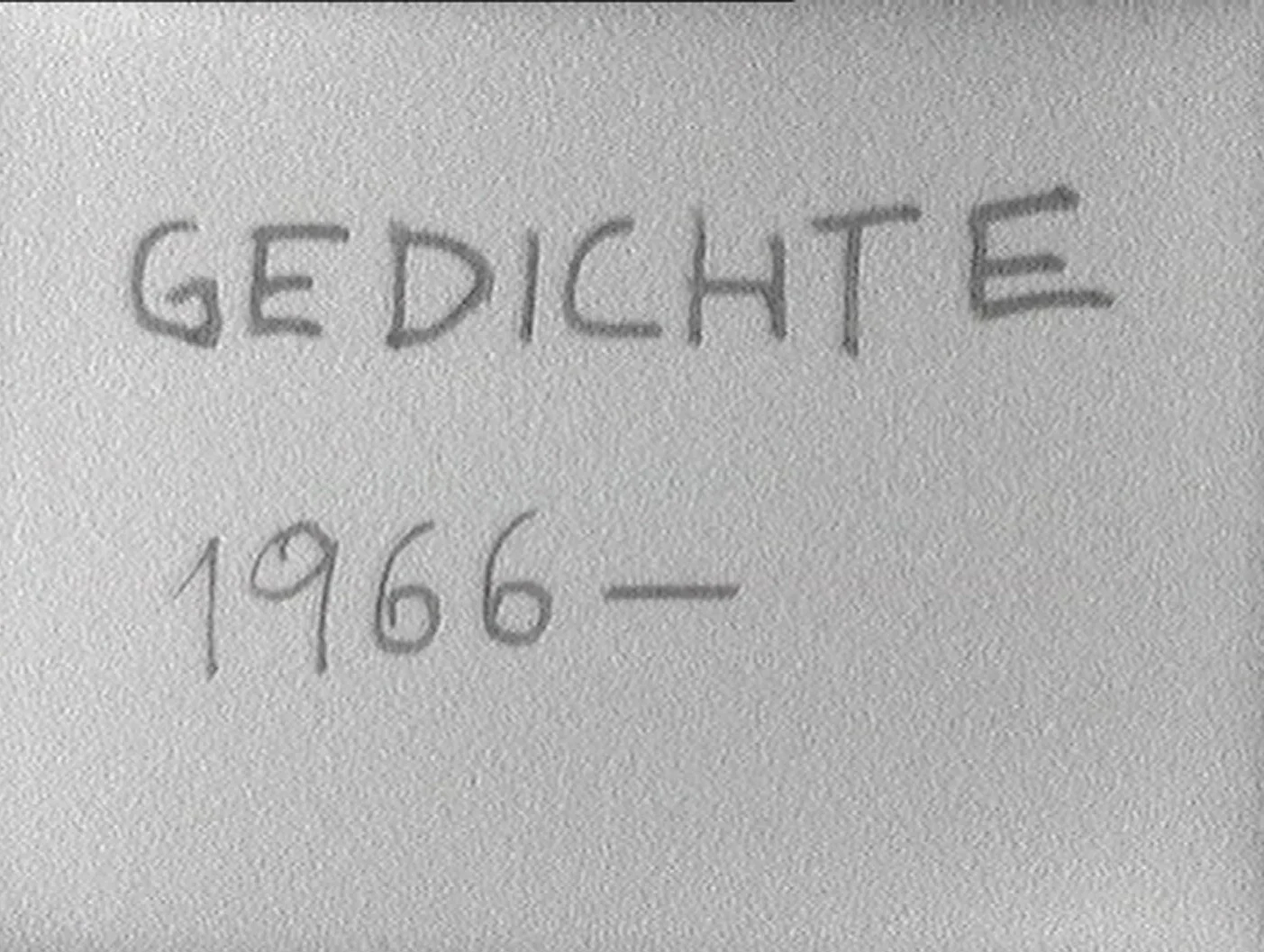 VALIE EXPORT GEDICHTE, 1966-1980 Videostill, Video, Ton, 8', Sickpack Film