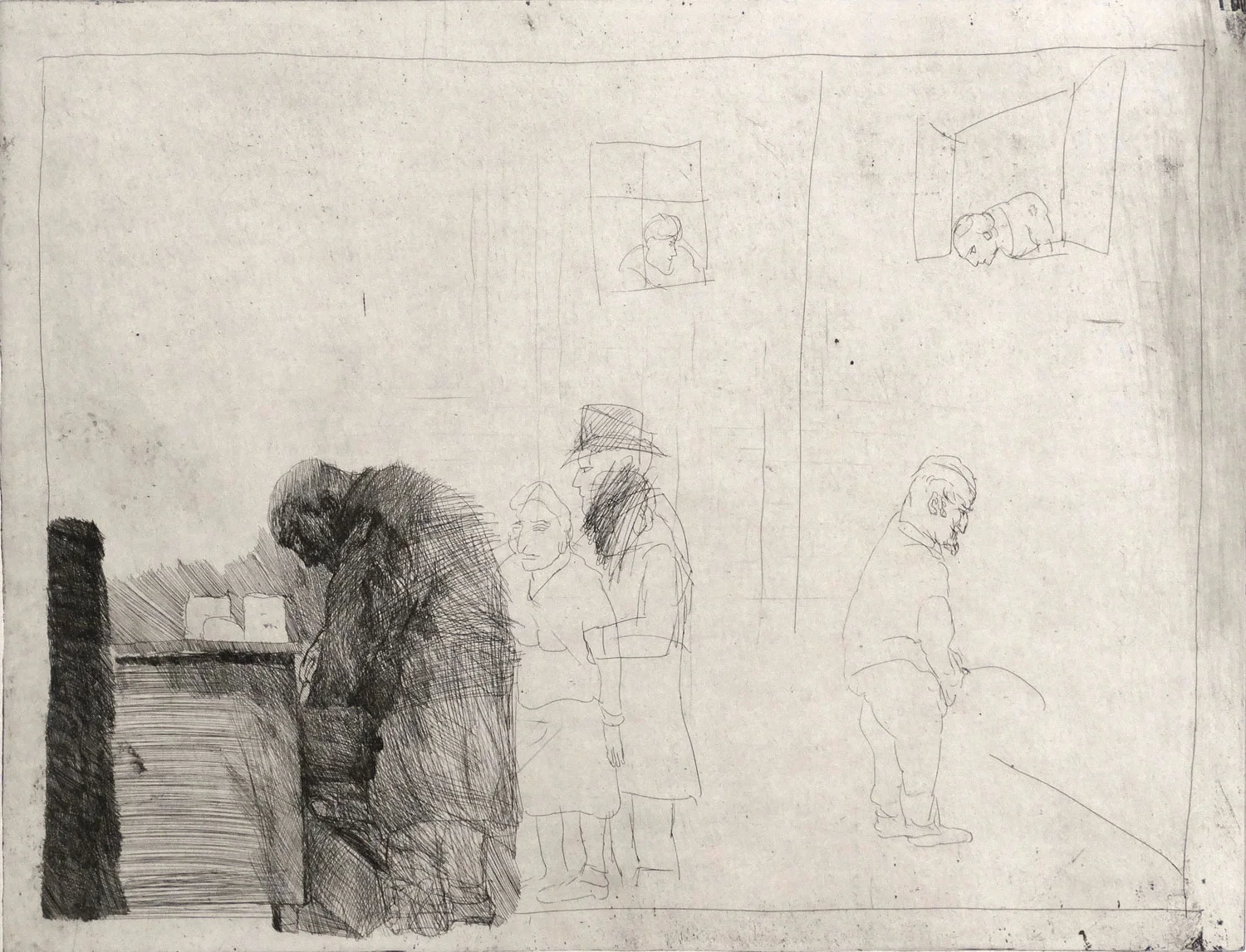 ALFRED HRDLICKA RUDOLF LEPPMANN, GEB. 18.12.1874, WVZ 591, 1974 Radierung, 50 x 64,9 cm