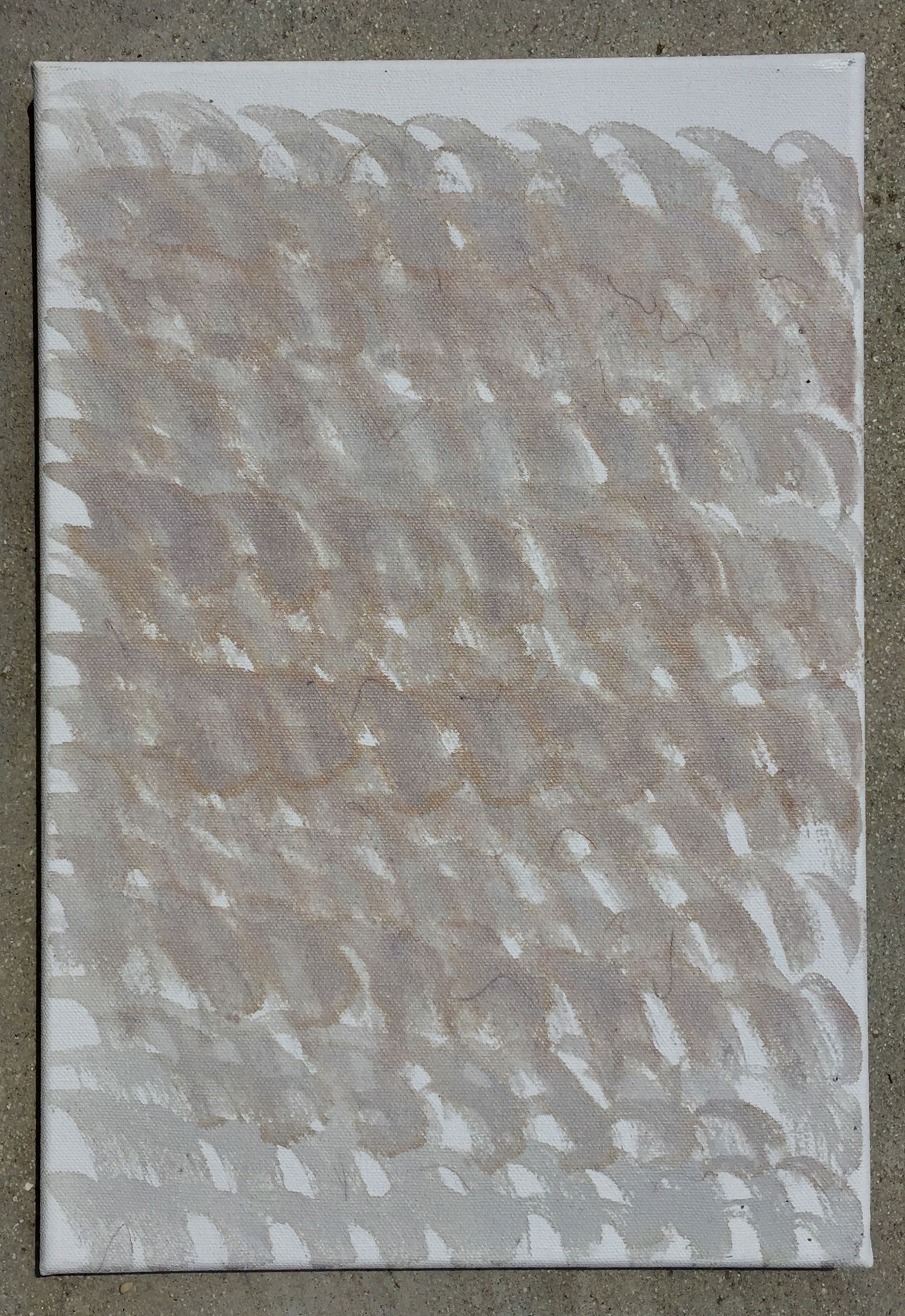 MIRCEA CANTOR WINE ROPES, 2018 Wine on canvas, 35/24cm