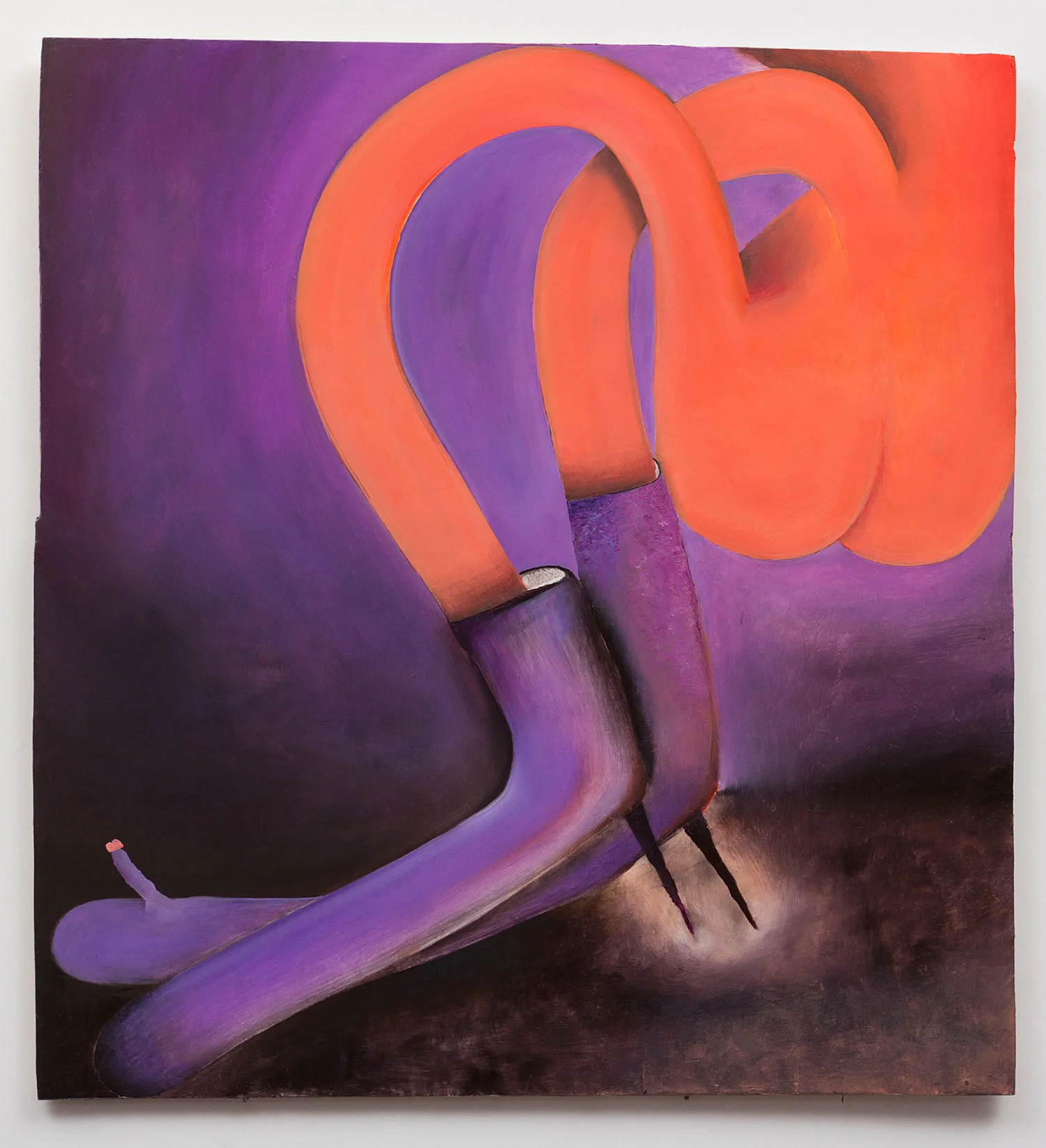 First Steps 2019 Santiago de Paoli Oil on wood; 54 x 50.5 cm Courtesy of the artist and Galerie Jocelyn Wolff