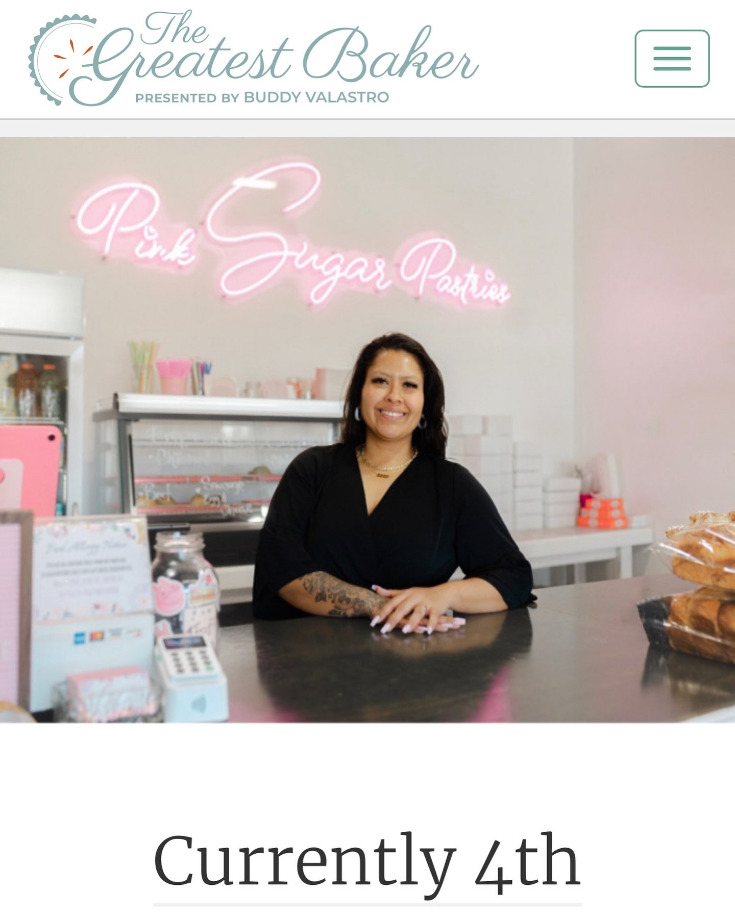 🤩🙏🏽❤️You guys are amazing!! I went from 6th to 4th place today 🎉🎉🎉. Your Love &amp; support means the world to me 🙏🏽❤️ 

https://greatestbaker.com/2024/pink-sugar-pastries