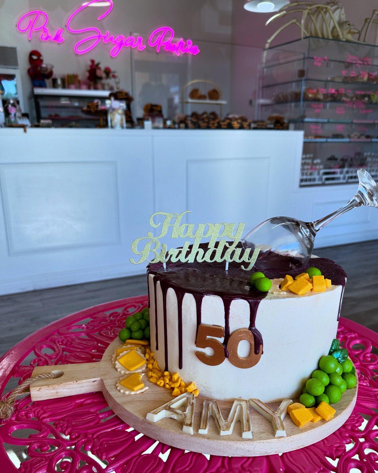 🎂✨Character Board Cake 🤩 one of my favorite cakes this weekend🎉 #funcakes #cake #happybirthday #bakery #dontspillthewine