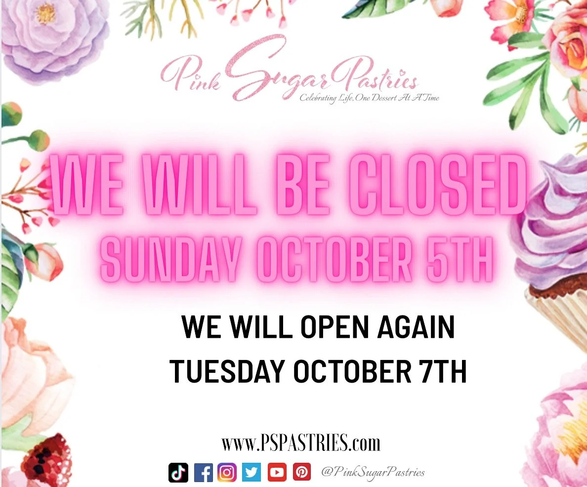 We will be closed today! Thank you so much for understanding ❤️
See you all next week. 😍