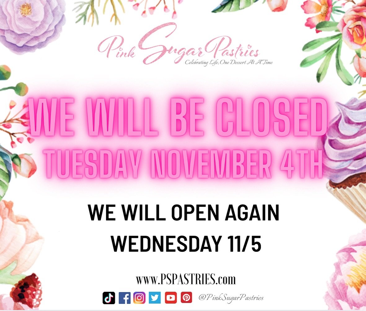 Closed Today! We apologize for the inconvenience ❤️