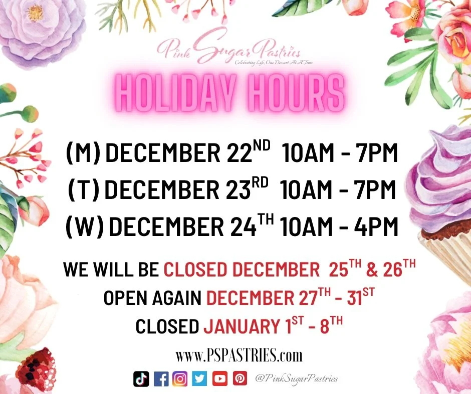 Holiday Hours ☃️