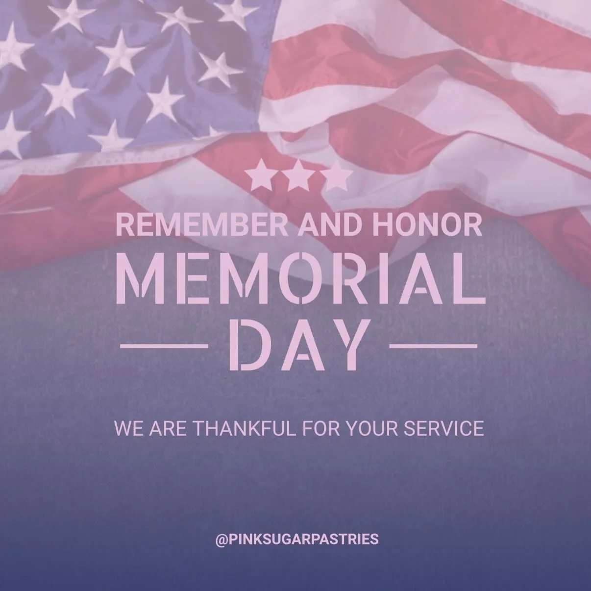 This Memorial Day, we honor and remember the brave men and women who made the ultimate sacrifice for our freedom. 🇺🇸❤️
Wishing everyone a safe and meaningful holiday surrounded by loved ones, good food, and gratitude. Thank you for supporting our s