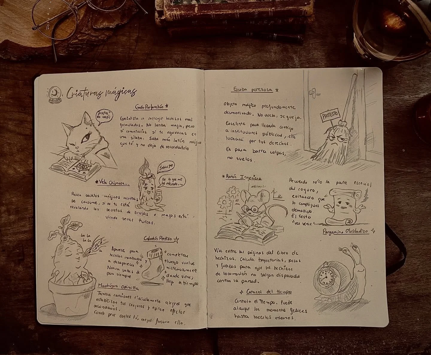 Hechizas una escoba y no vuela: se queja. Las velas cotillean, el gato te corrige en lat&iacute;n, el pergamino no se acuerda de nada y el calcet&iacute;n perdido aparece solo cuando ya hab&iacute;as perdido la fe. Menos mal que el caracol del tiempo
