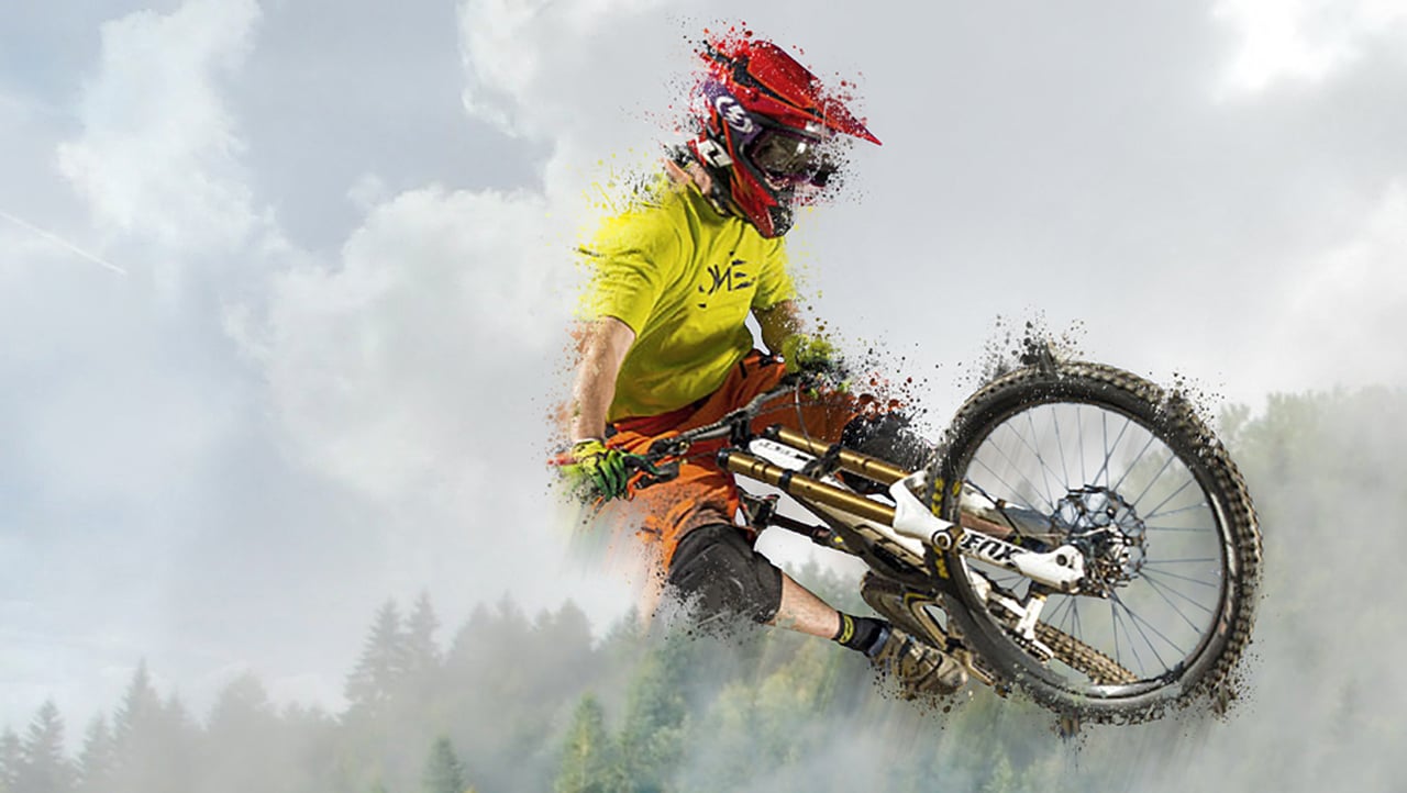 MOUNTAIN BIKE PIXEL EXPLOSION