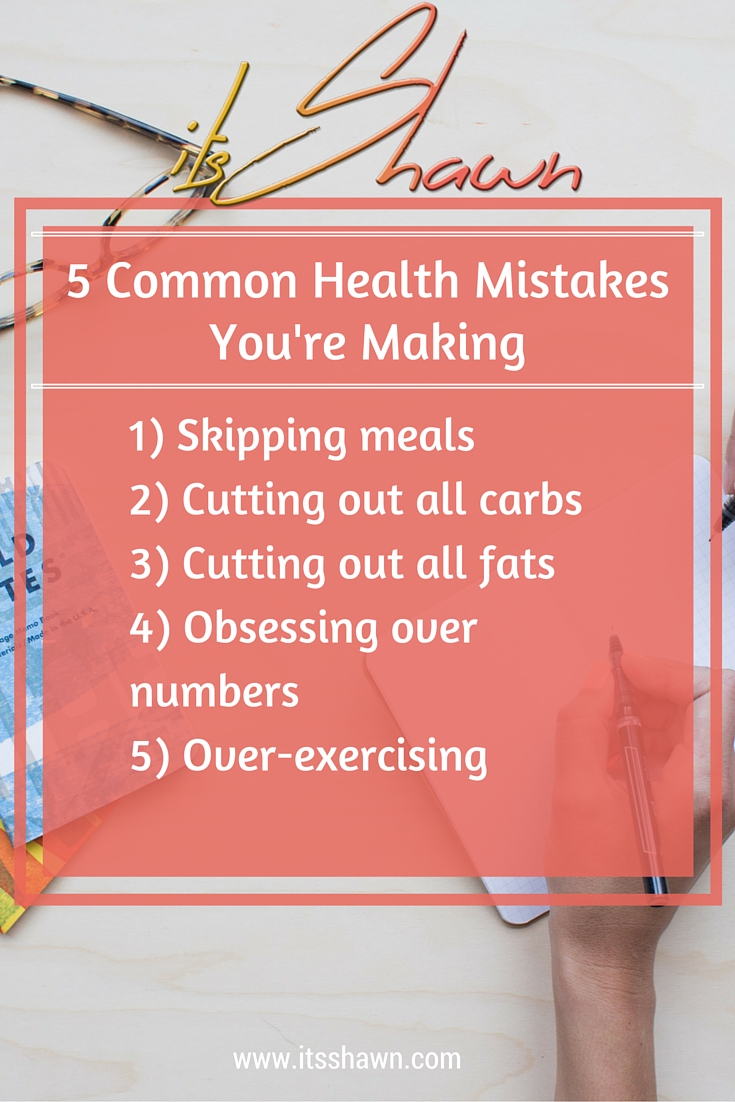 5 Common Health Mistakes You're Making graphic