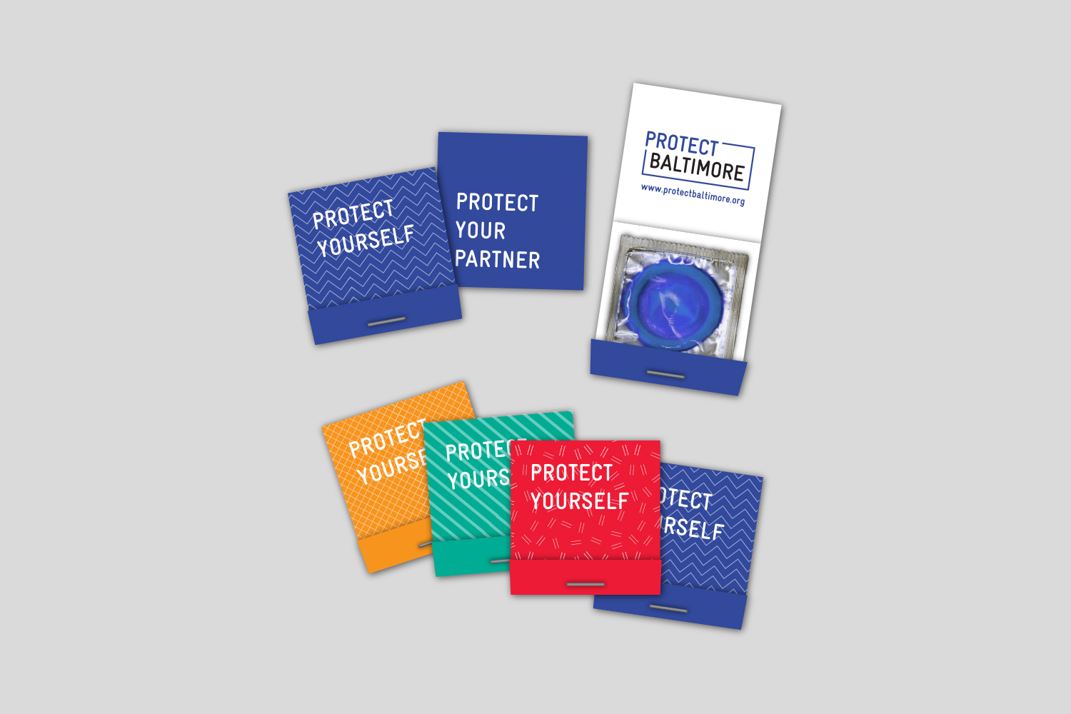 Small, branded giveaway objects serve as a constant reminder in the office, and help publicize the campaign.