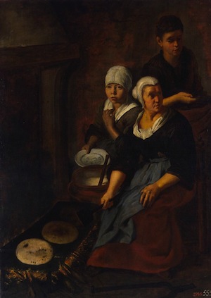 Above: Baking Flat Cakes by Bartolome Esteban Murillo (1617-1682). From the collection of the Hermitage Museum. 
