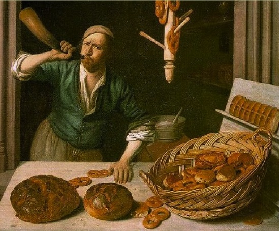 The Baker (c. 1681) by Job Adriaensz Berckheyde (1630-1693) now held by the Worcester Art Museum.