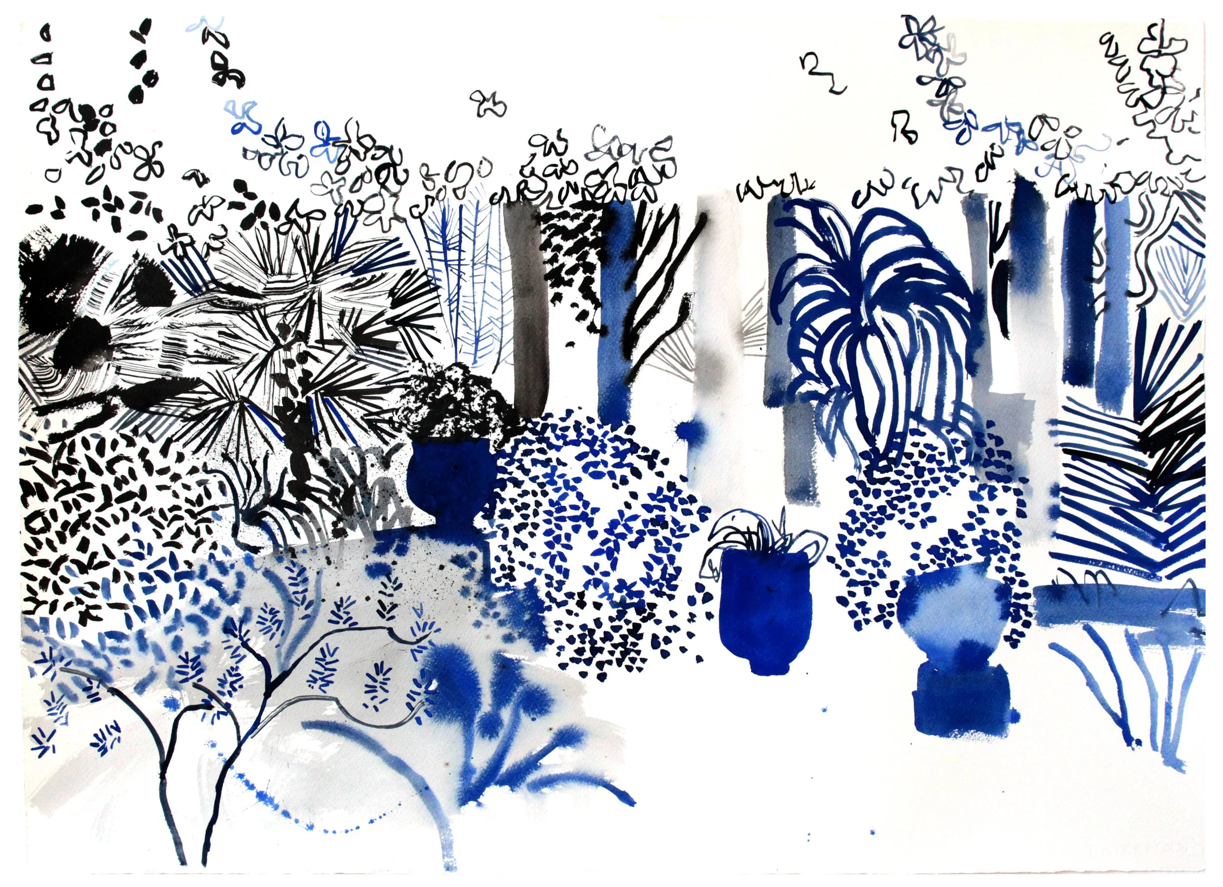Lara Harwood jardin majorelle watercolour 77x56cm £1100HR.jpg