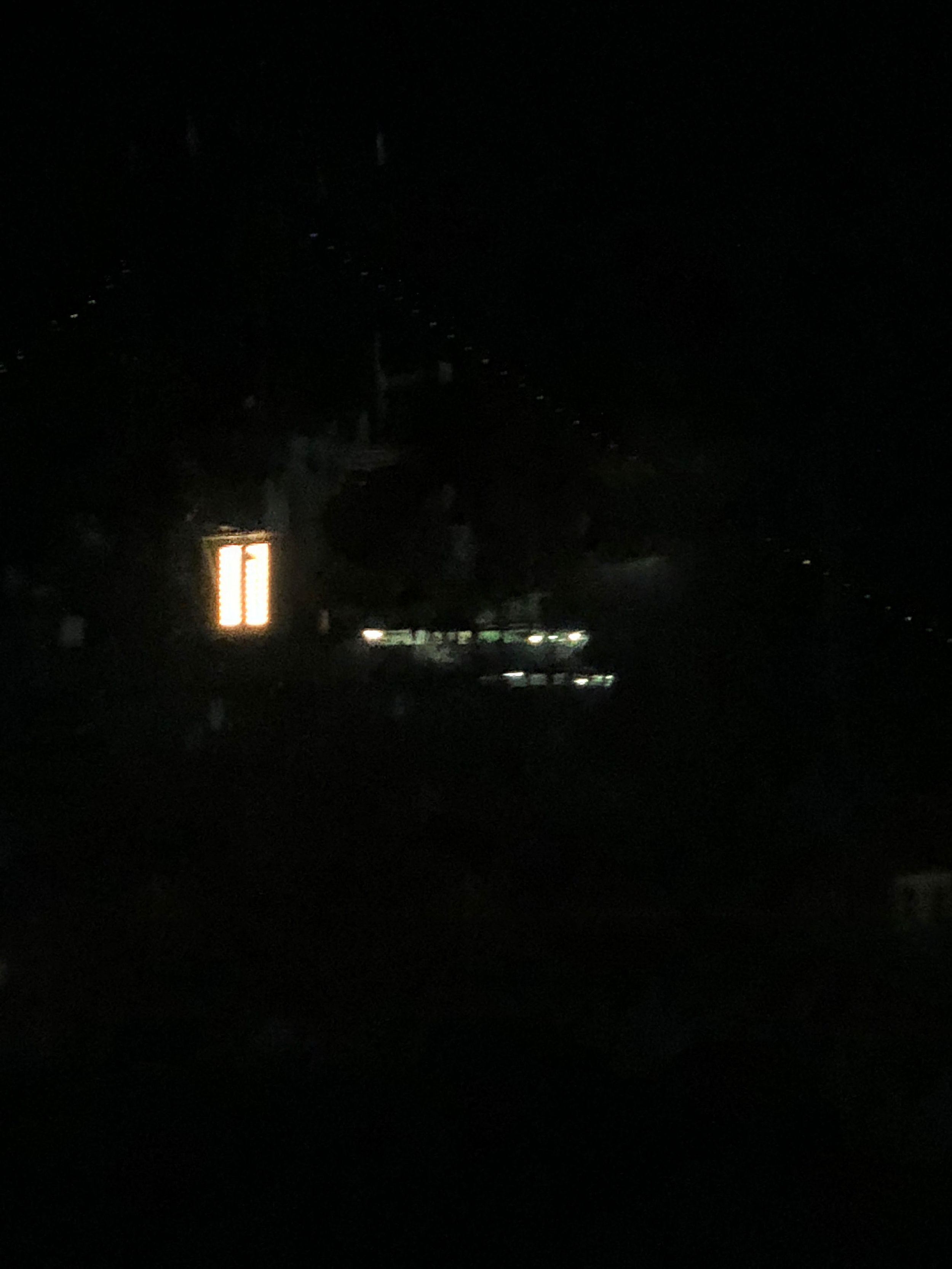 11 lit up at night