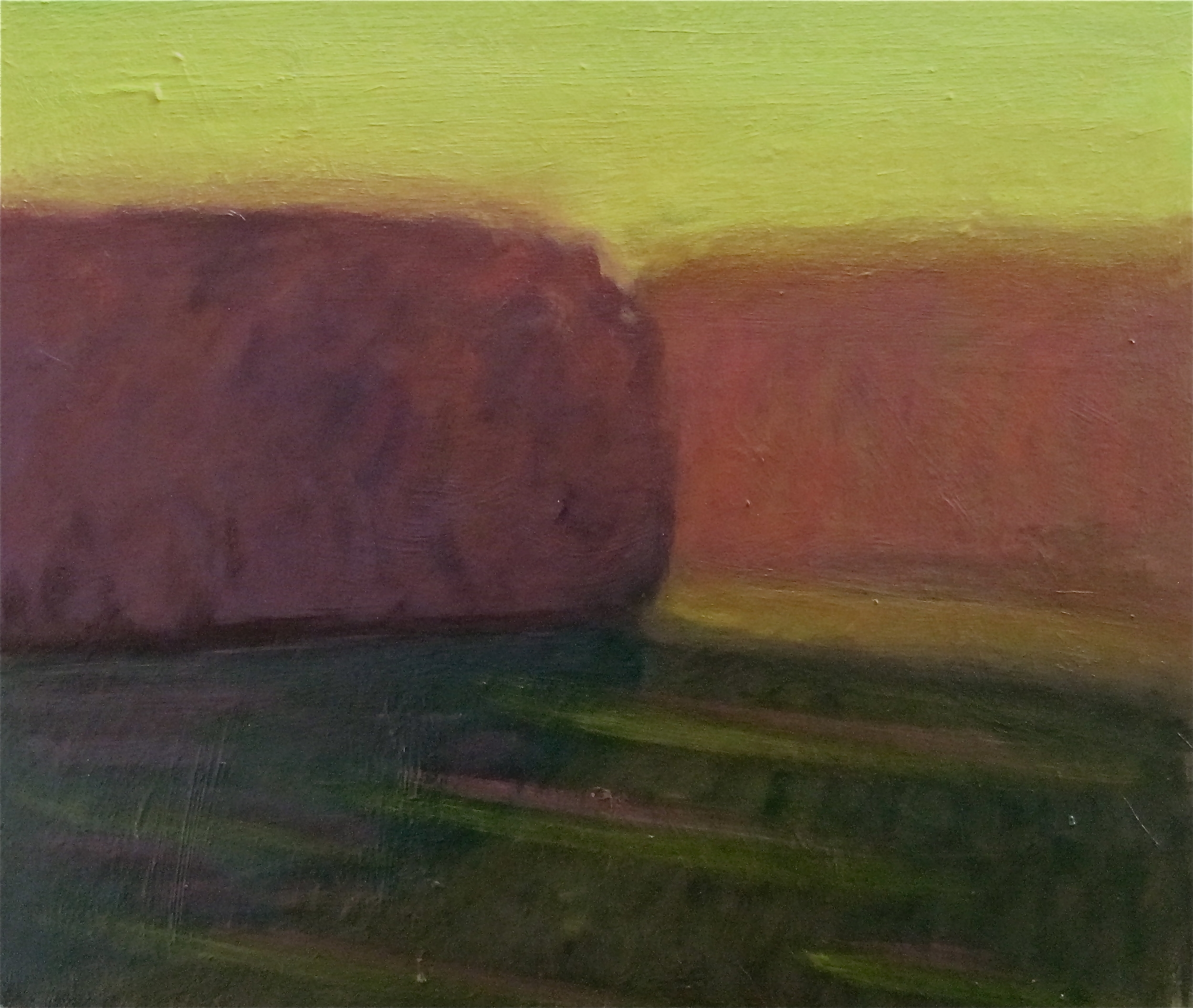 River with Yellow Sky