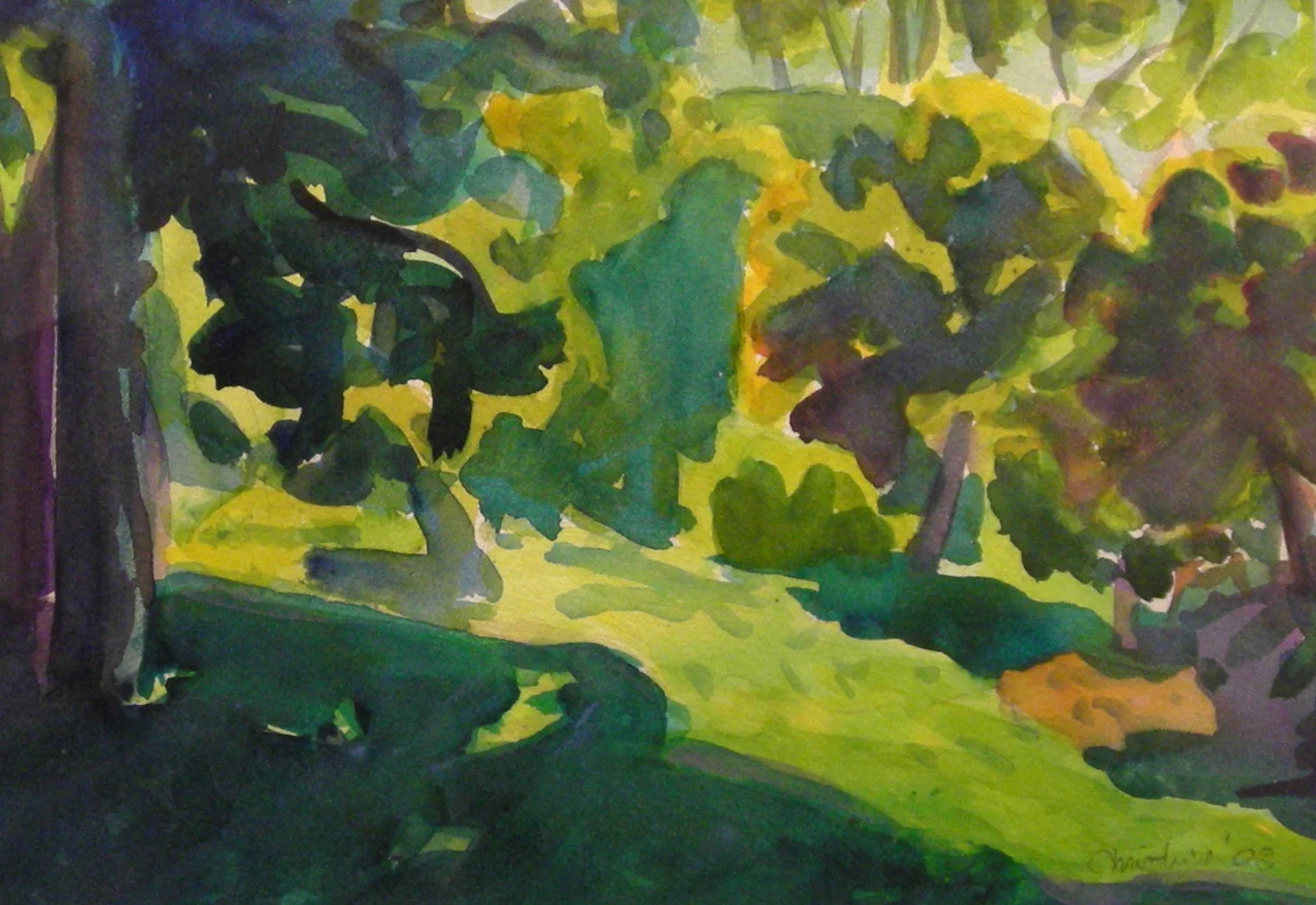 Green Place Watercolor