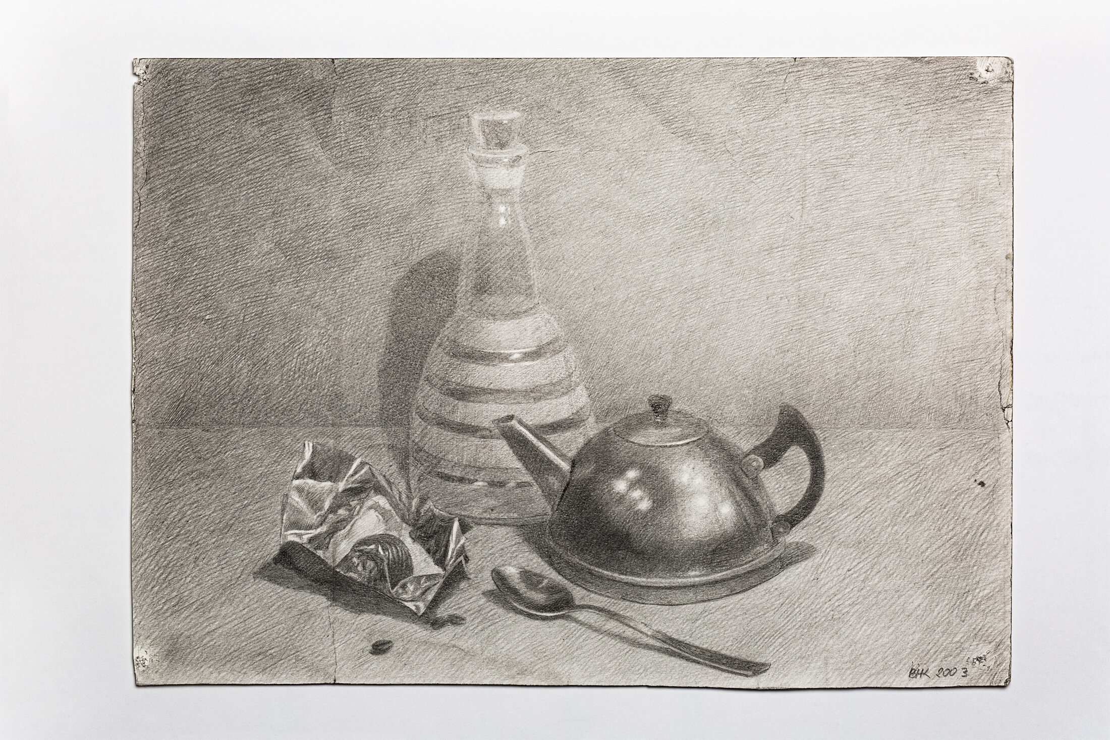 Still Life with Coffee Pot, 2003 - graphite pencil on paper