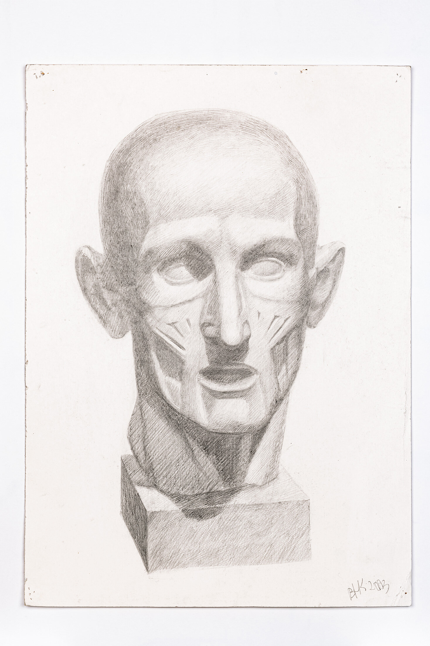 Study of Anatomy Head, 2003 - graphite pencil on paper