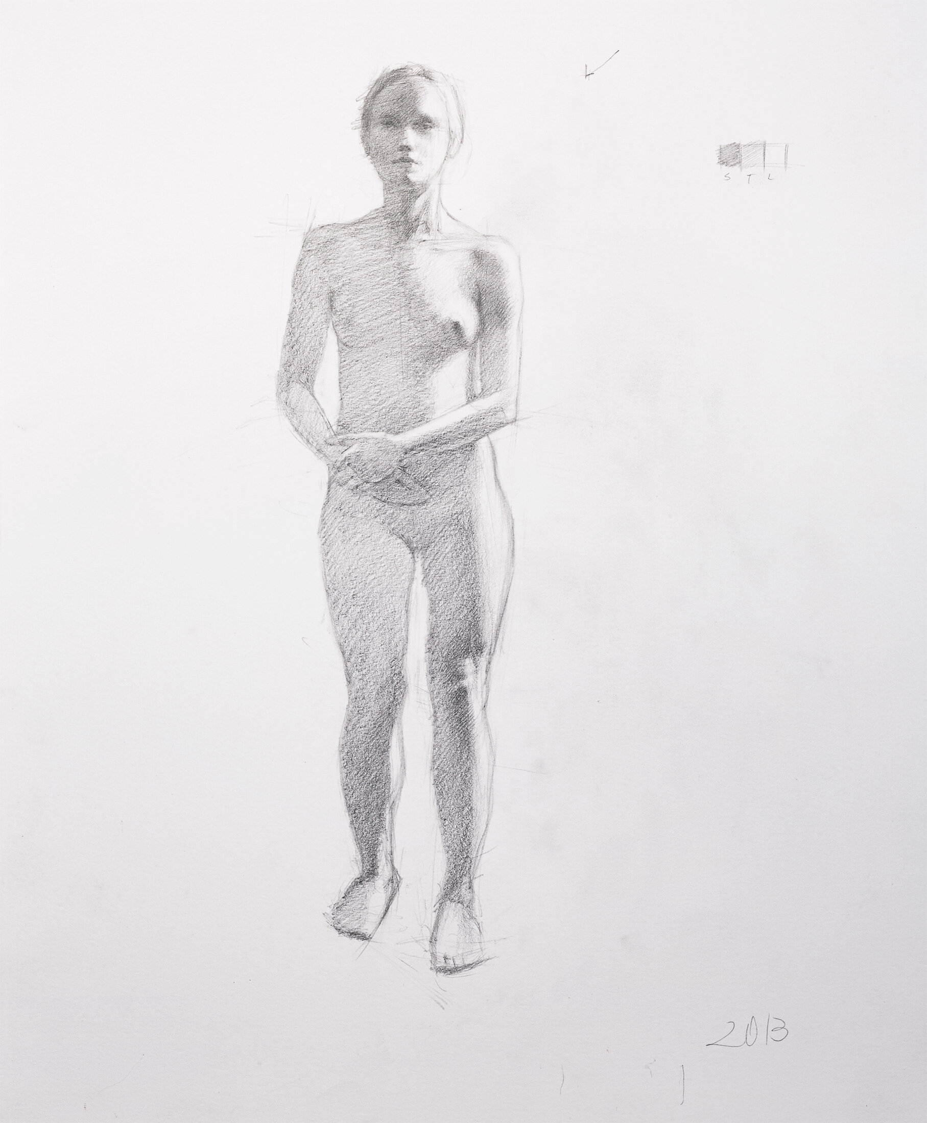 Study of a Figure, 2013 - graphite pencil on paper