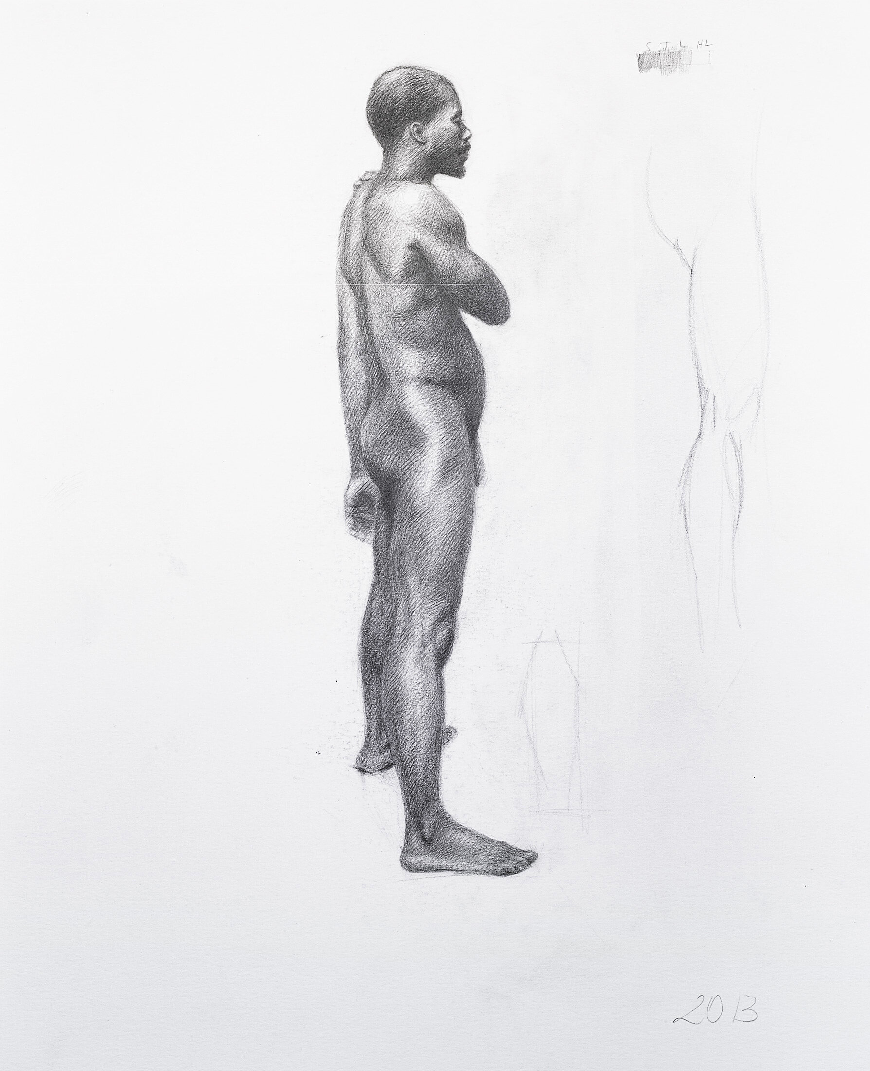 Study of a Standing Man, 2013 - graphite pencil on paper