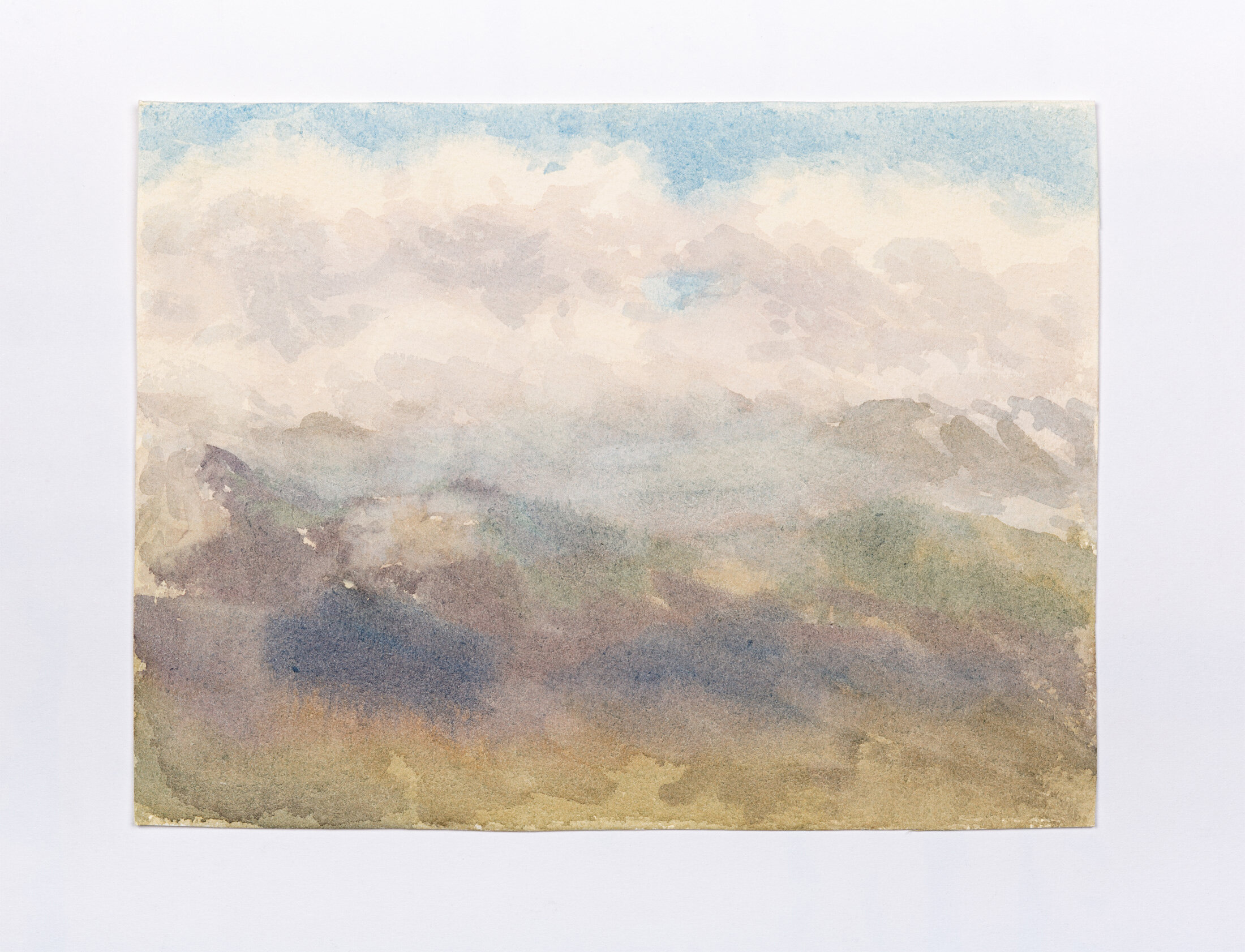 Low clouds. Montenegro, 2014 - watercolor on paper