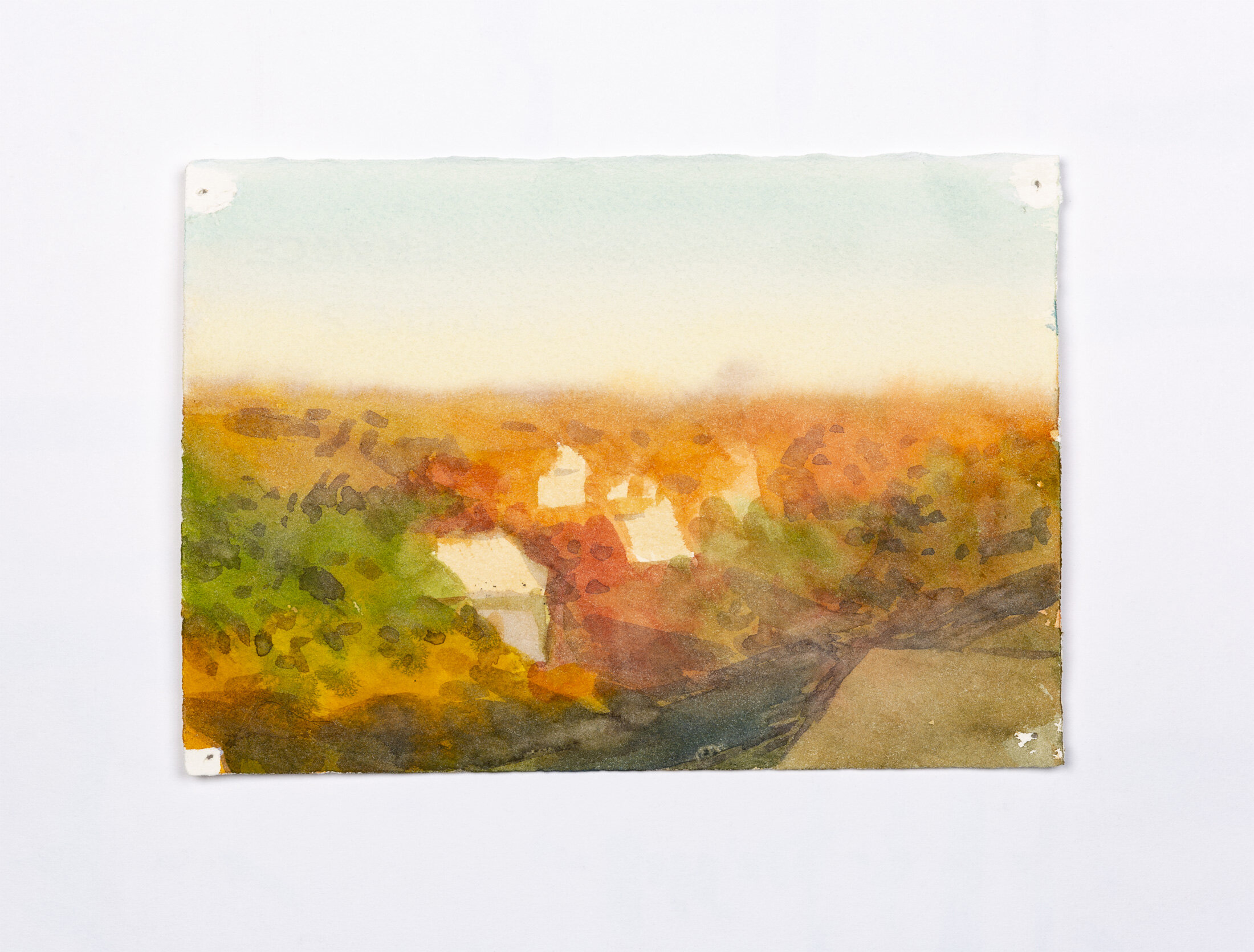 Sunset light. Brooklyn, 2015 - watercolor on paper