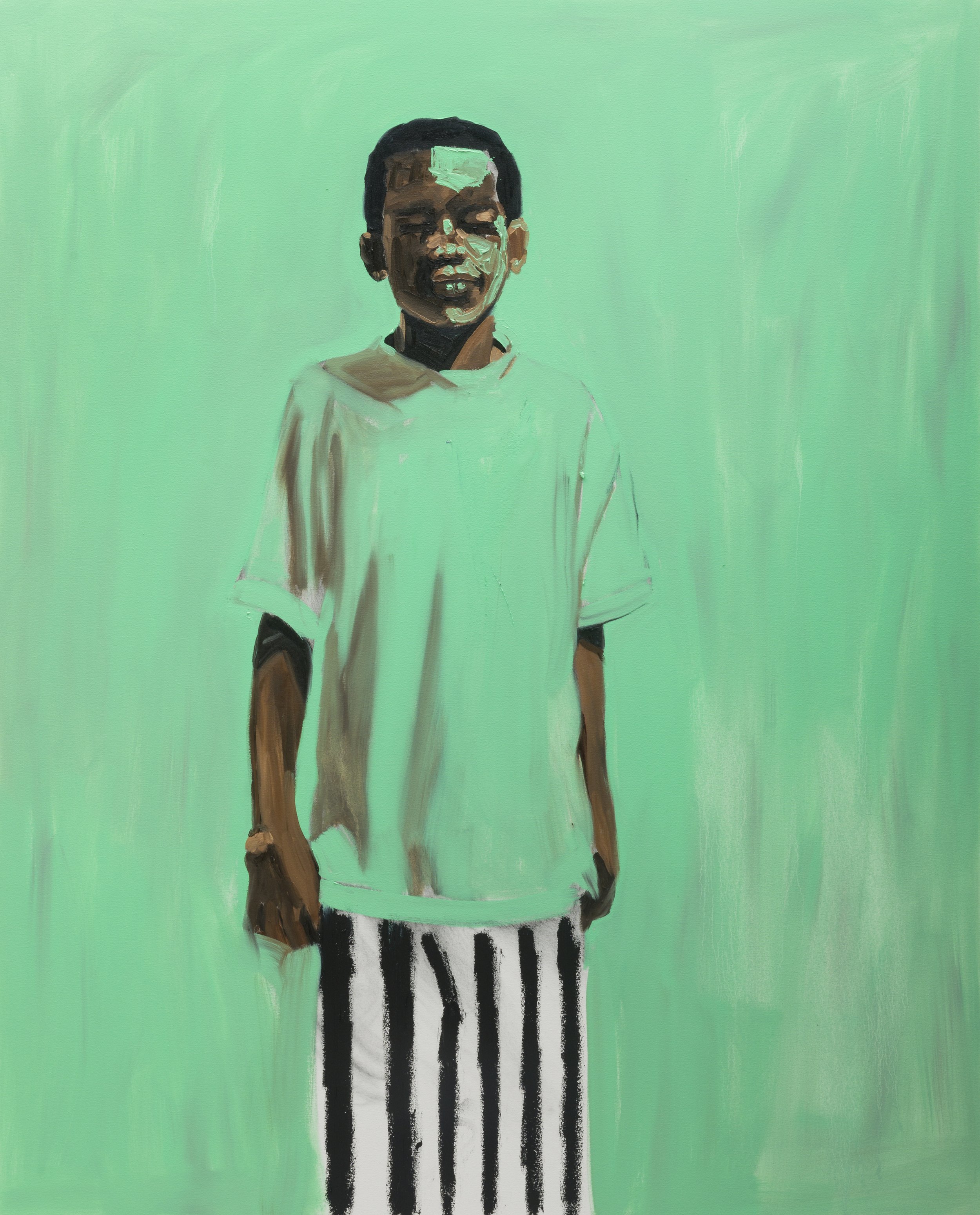G sharp 60 x 48 in 152.4 x 122 cm Oil, oil stick on canvas 2021